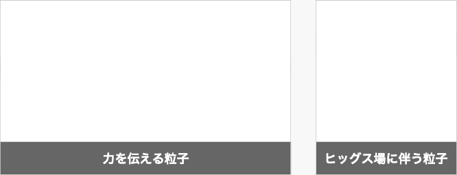 図版 力を伝える粒子 ヒッグス場に伴う粒子